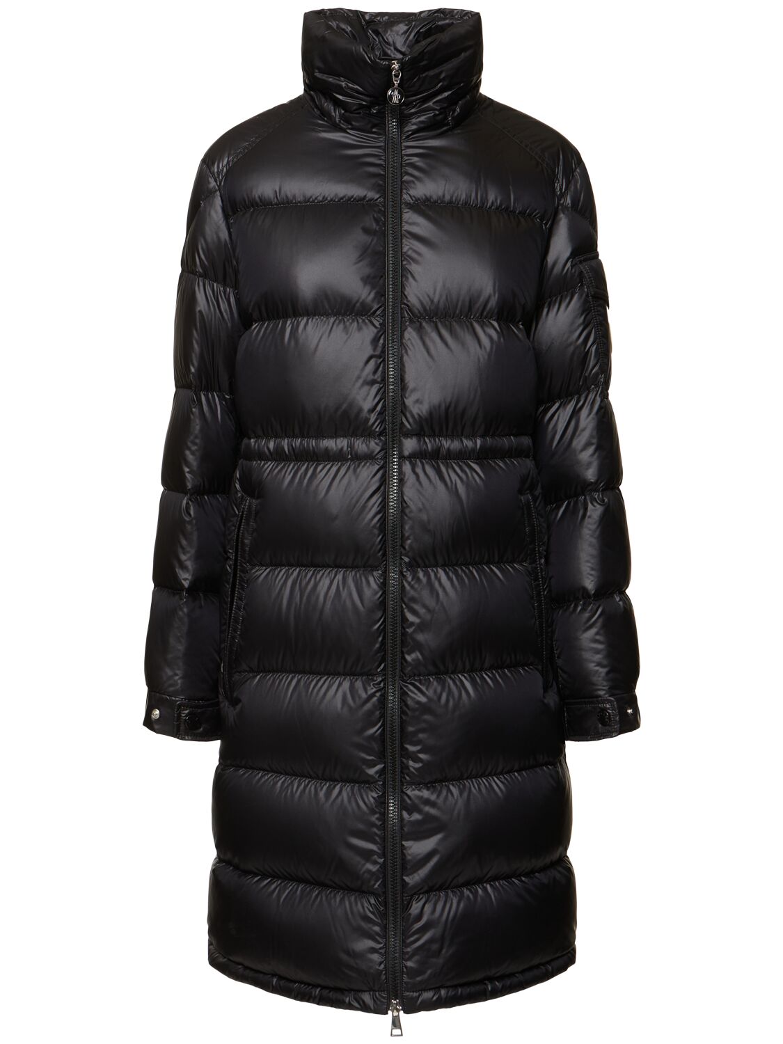Shop Moncler Meillon Nylon Down Jacket In 黑色
