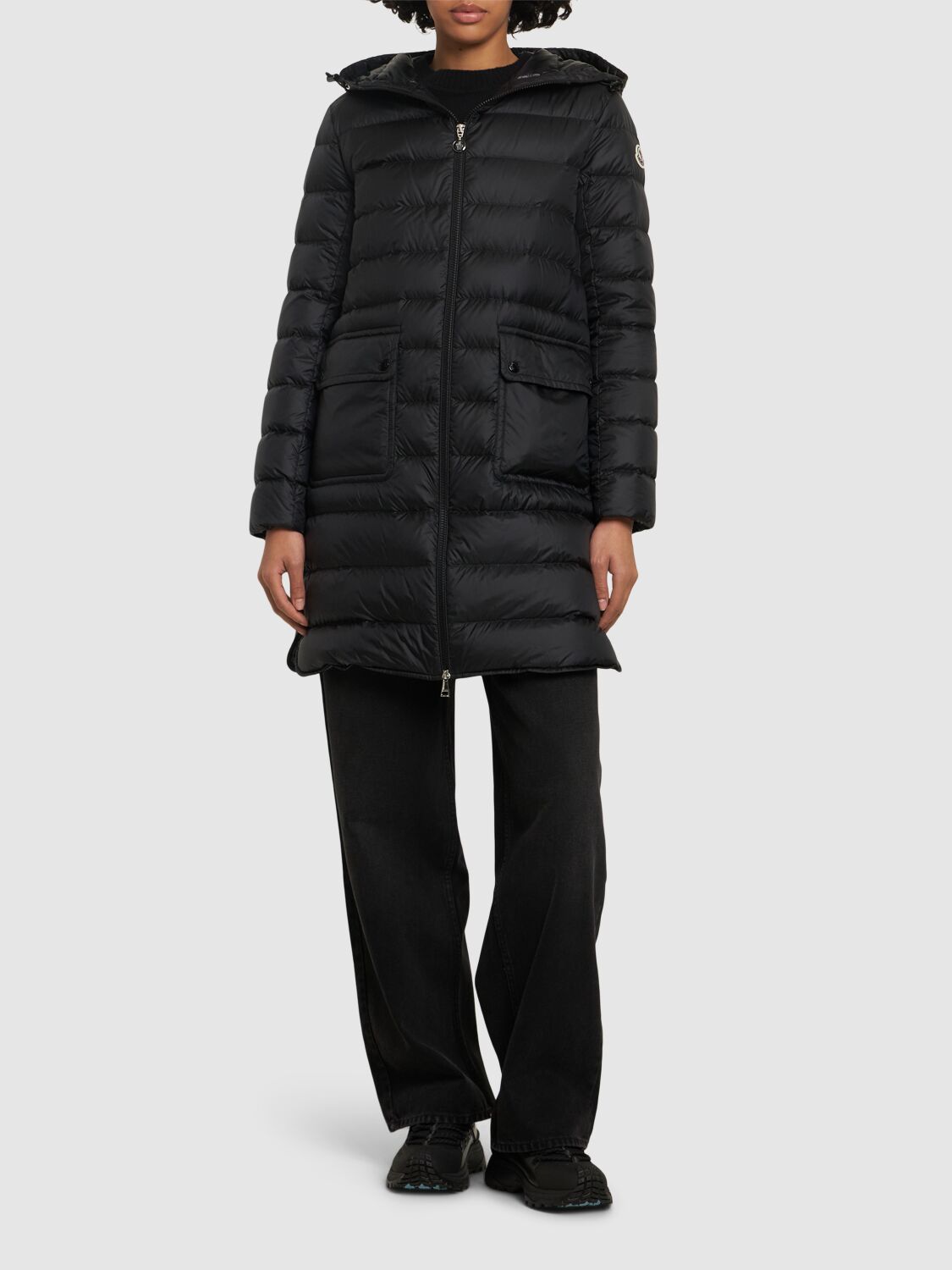 MONCLER SEDAN NYLON DOWN LONG PARKA 