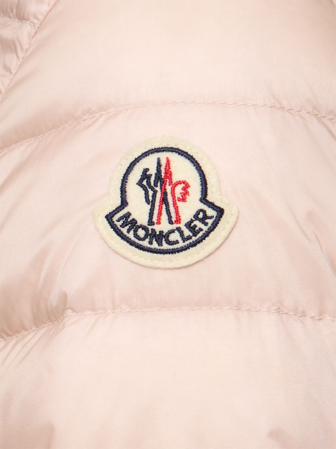 Moncler Thoiry Sparkly Down Puffer Jacket In 浅粉色