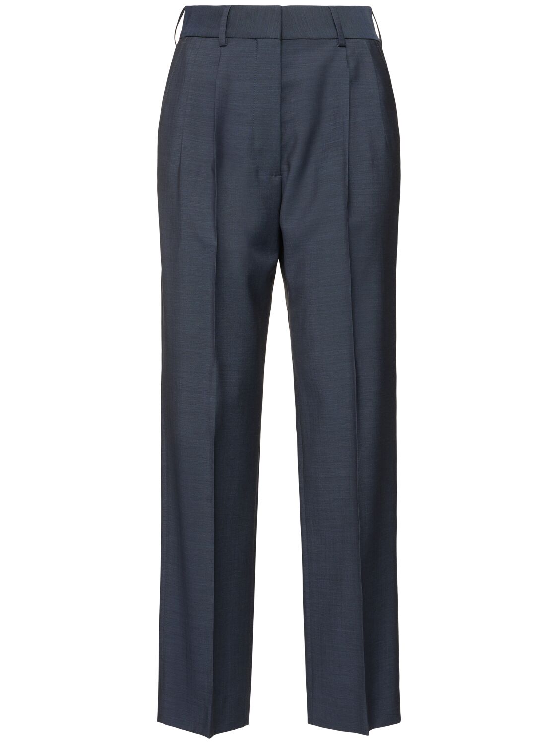 Fox Tailored Wool Blend Straight Pants