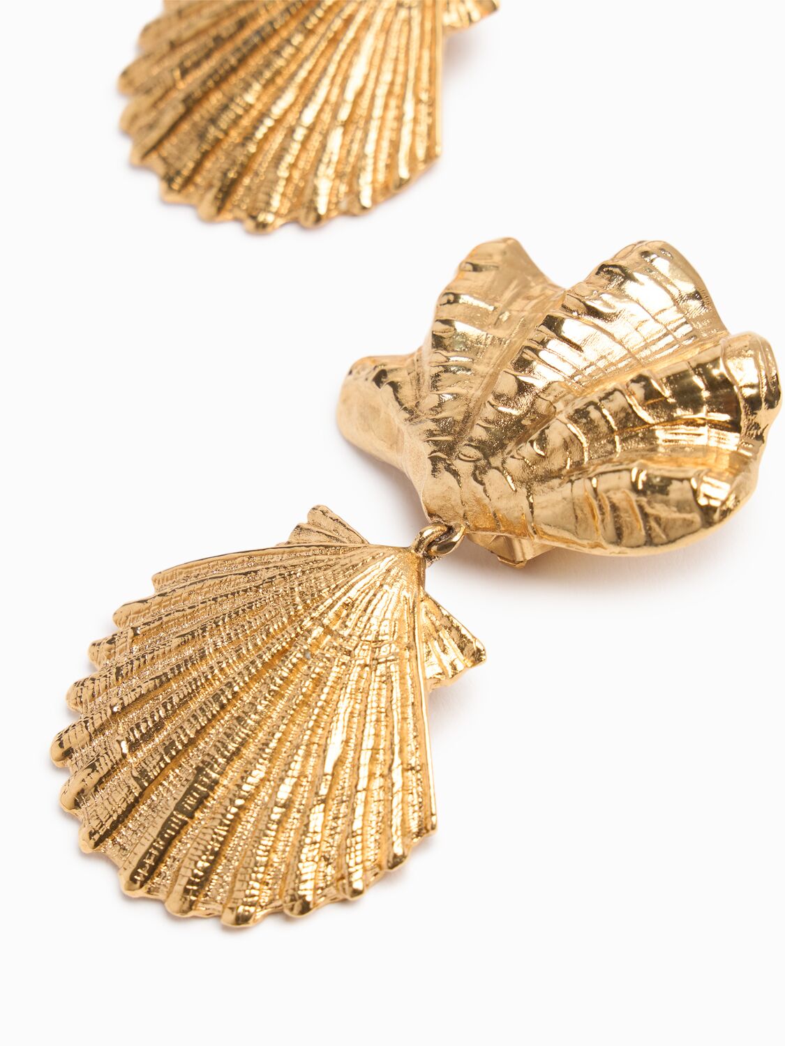 Chloé Shells Faux Pearls Drop Earrings