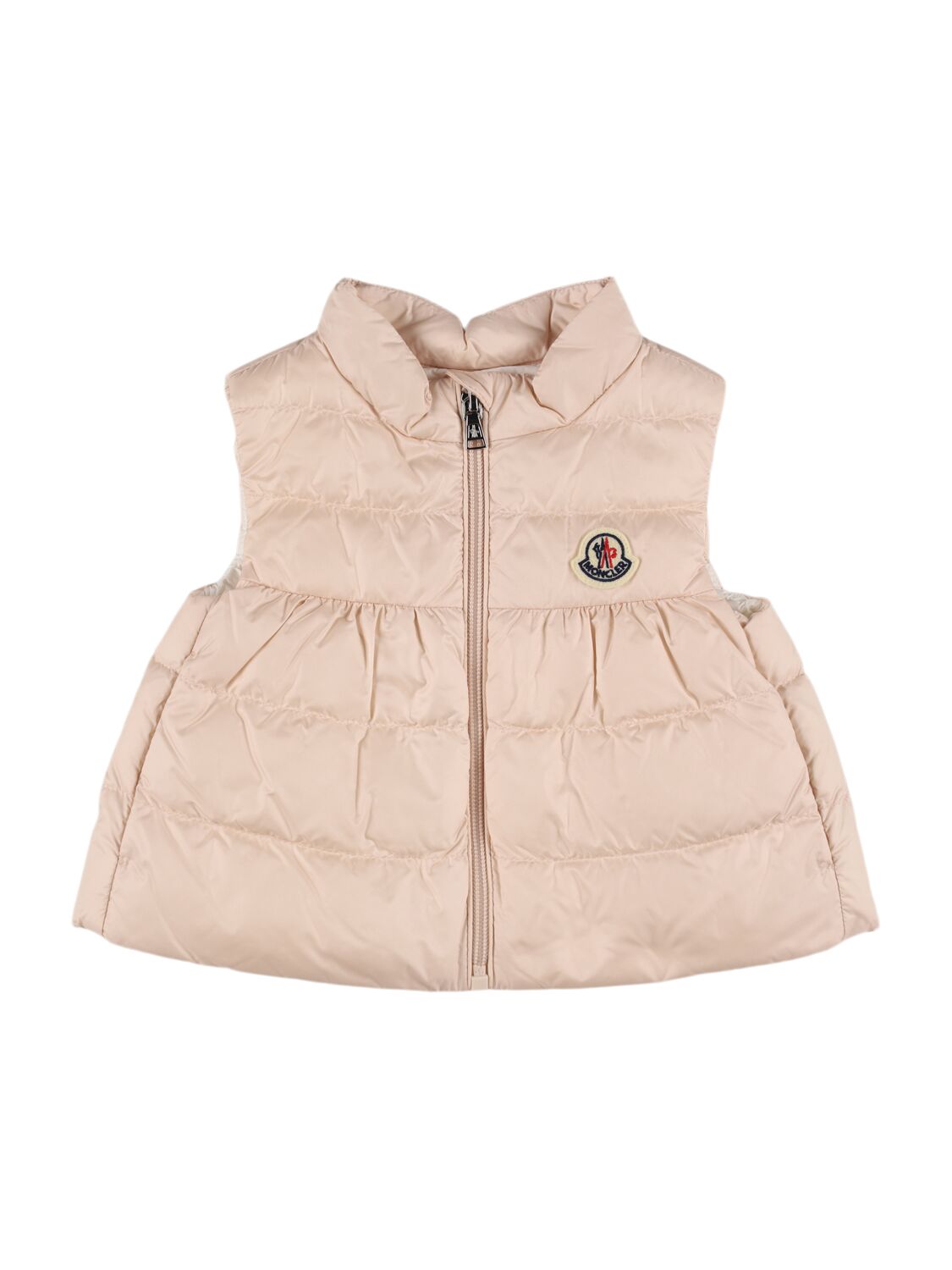 Moncler Hiva Nylon Down Vest In 浅粉色