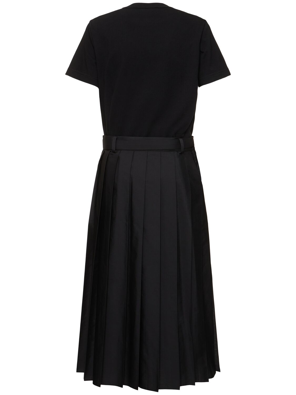 Sacai Panelled Maxi Skirt In 黑色