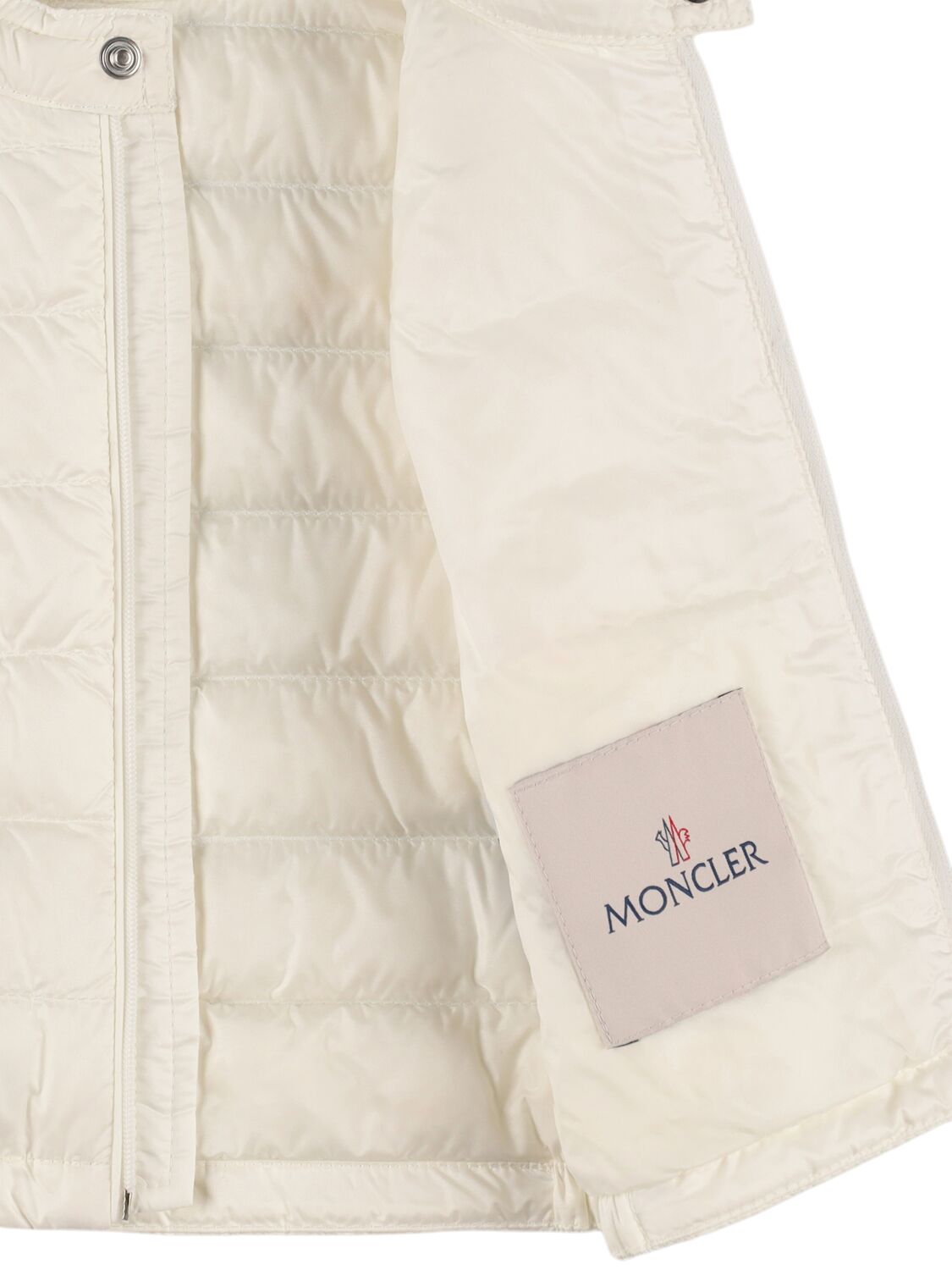 Moncler New Amaury Packable Nylon Down Vest In 白色