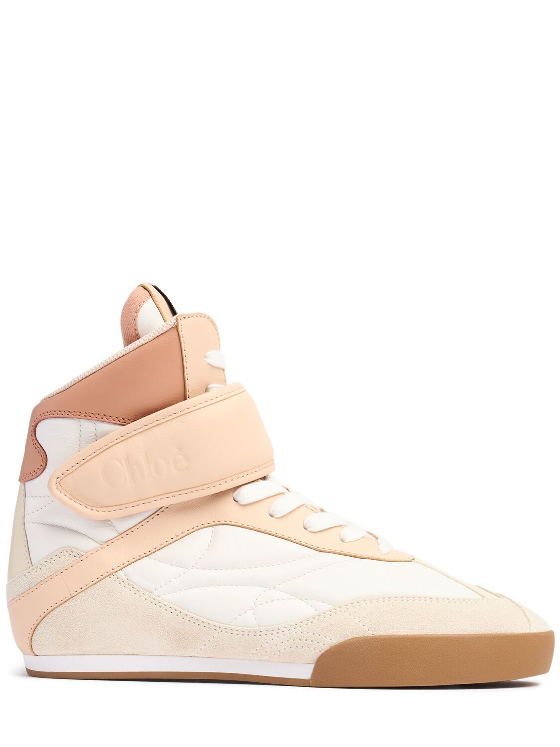 CHLOÉ Kick Low Leather Lace-up Sneakers