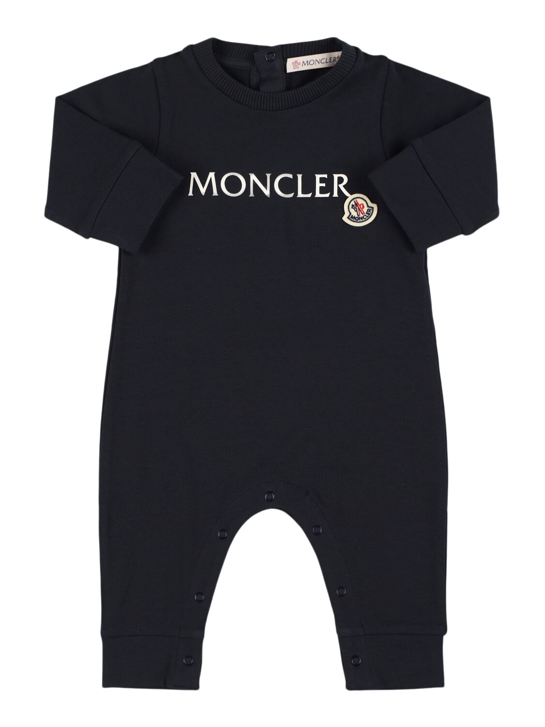MONCLER Logo Cotton Blend Romper
