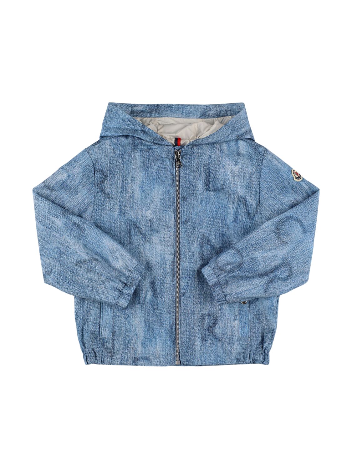 Moncler Seanle Denim Effect Tech Jacket In 牛仔