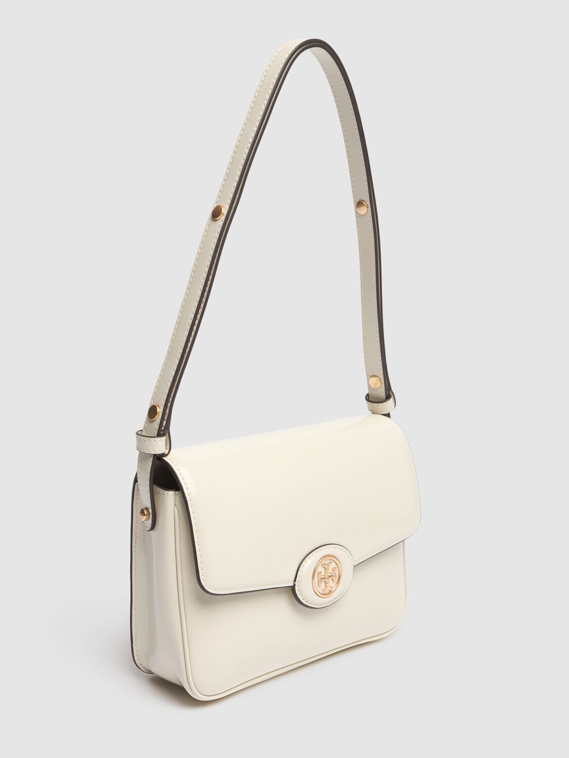 Shop Tory Burch Robinson Convertible Shoulder Bag In Shea Butter