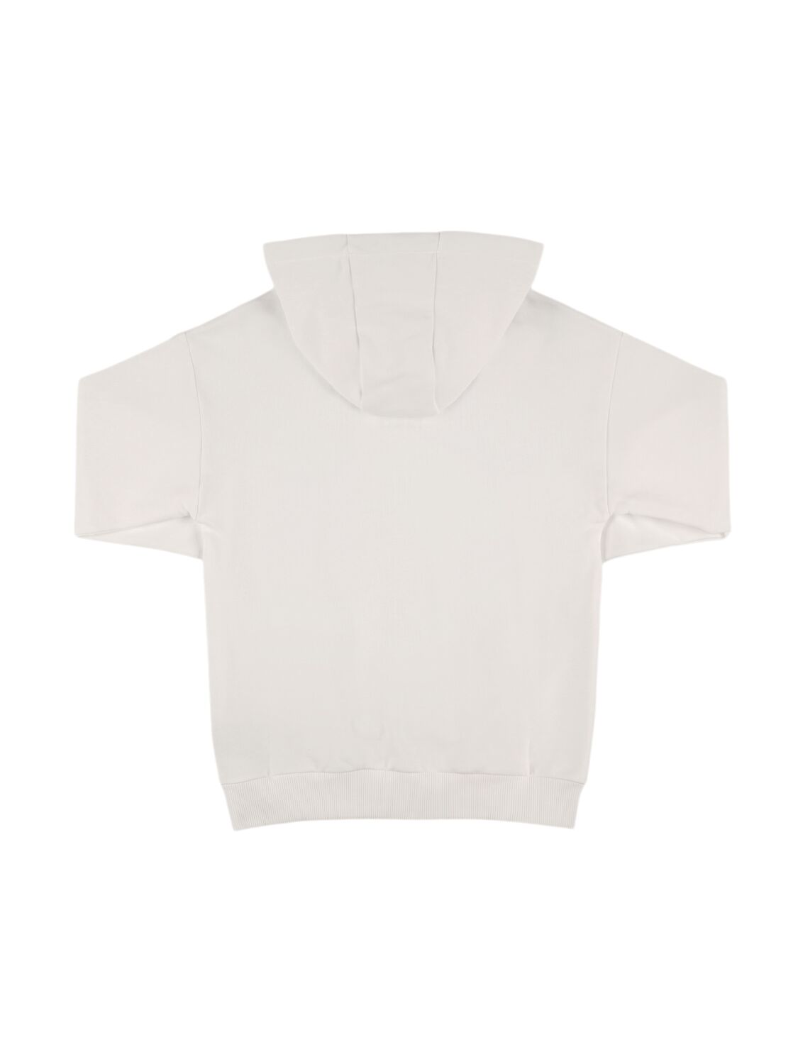 Balmain Cotton Hoodie W/logo In White