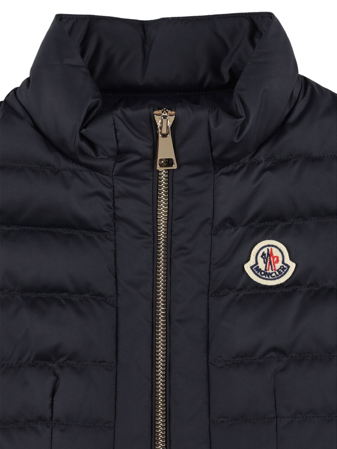 Moncler Velma Tech Down Vest In Dark Blue