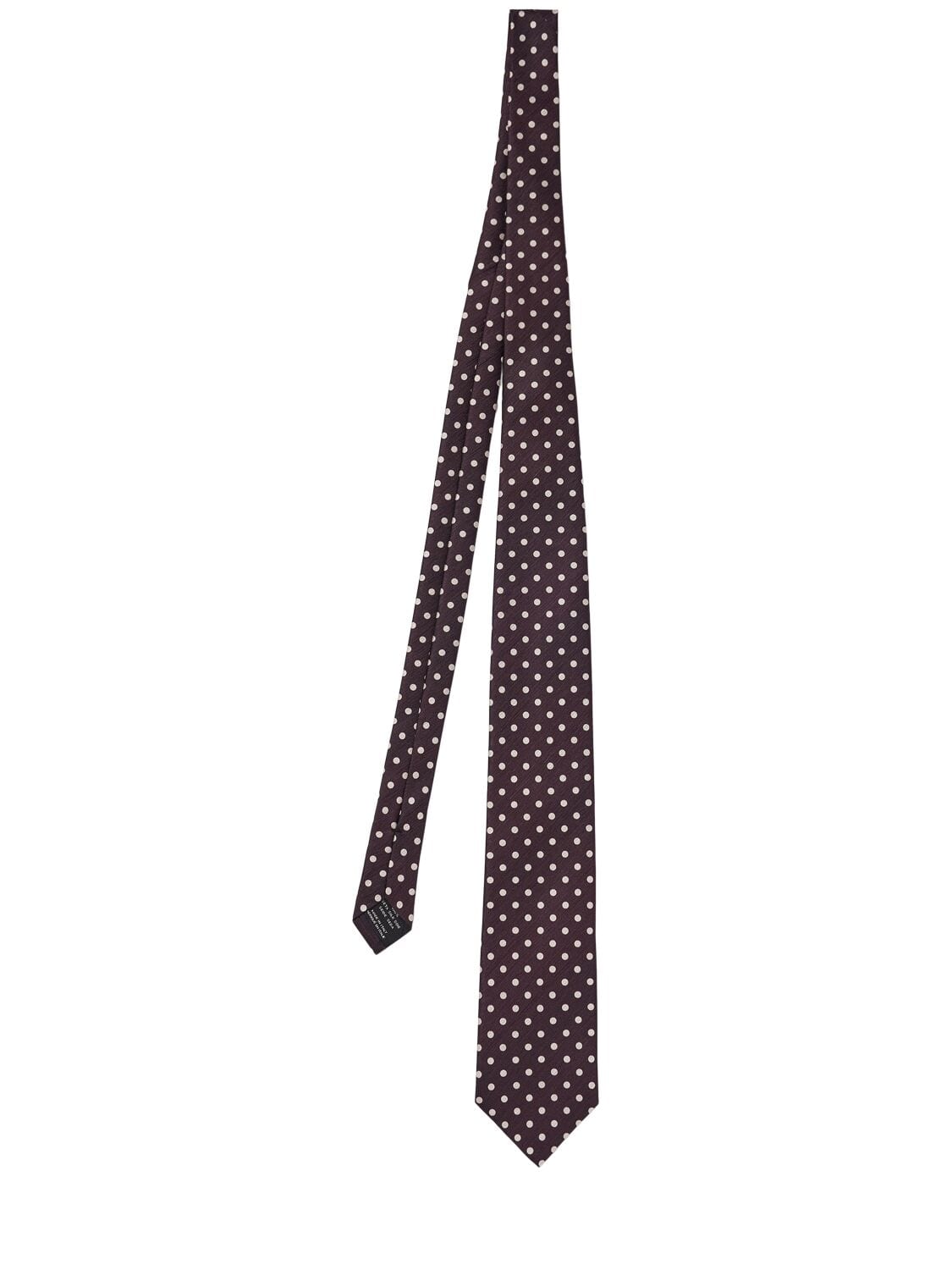 8cm Polka Dotted Silk Tie
