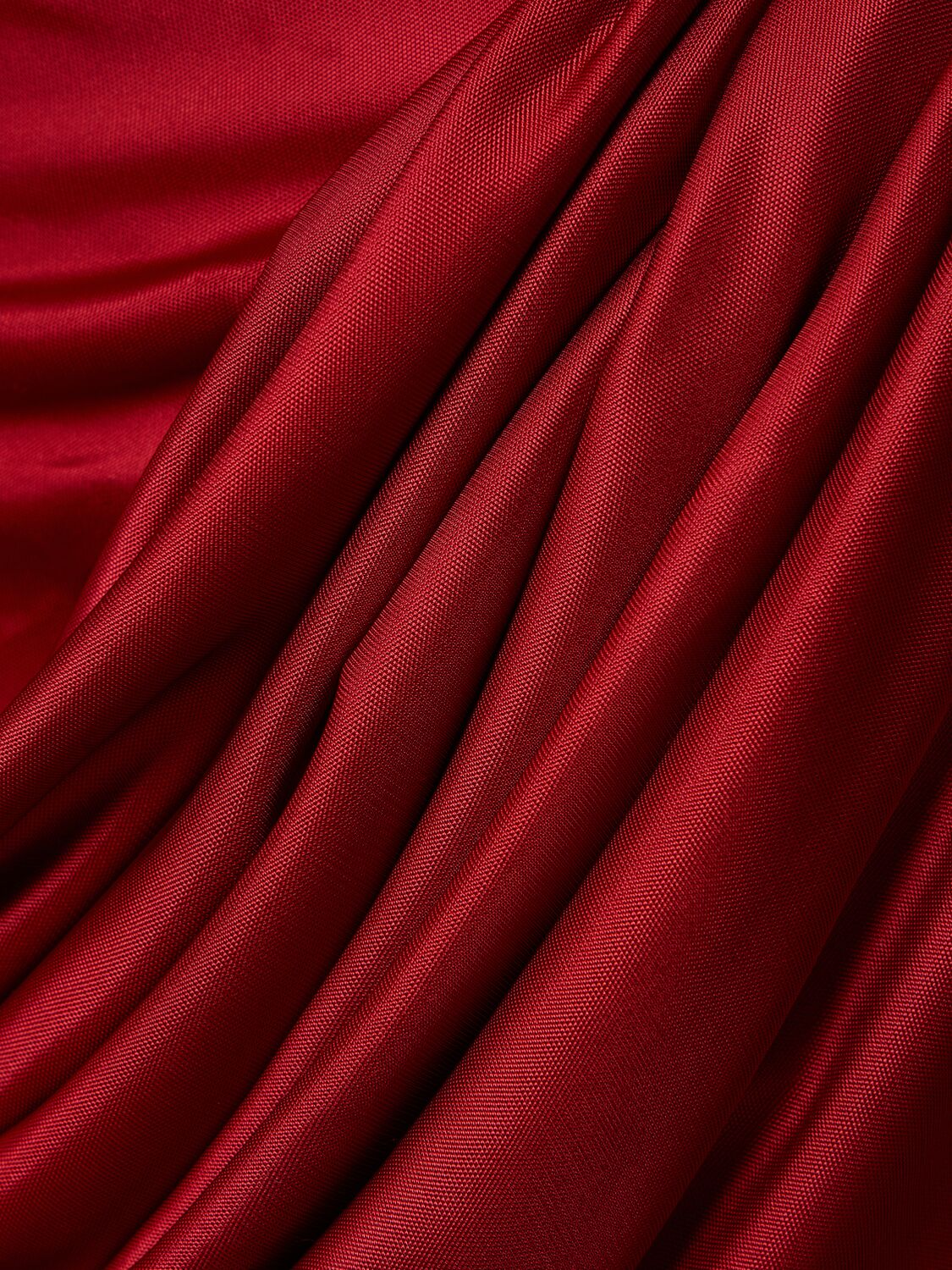 Magda Butrym Draped Satin-jersey Mini Dress In Red