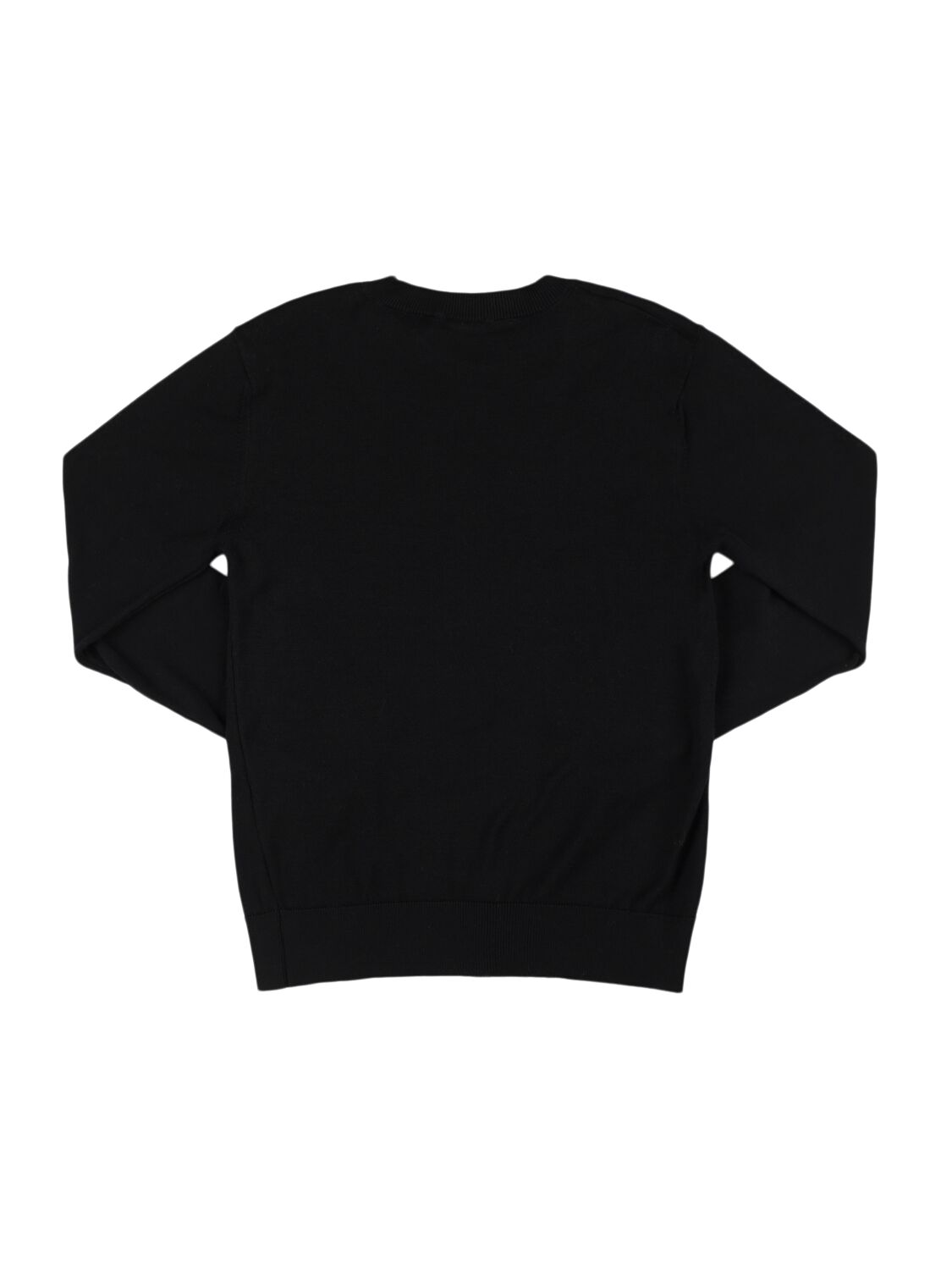 Balmain Crewneck Sweatshirt In Black/white