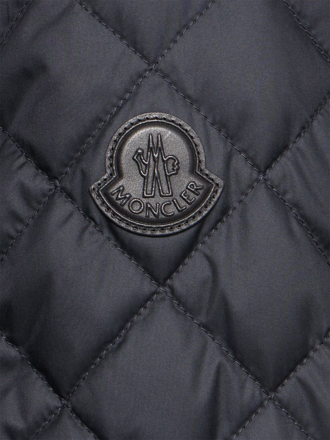 Shop Moncler Epin Tech Down Jacket In 海军蓝