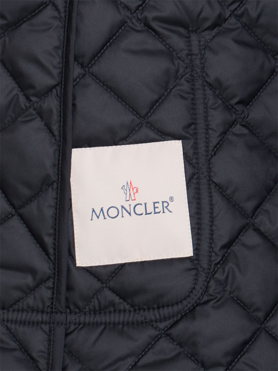 Shop Moncler Epin Tech Down Jacket In 海军蓝
