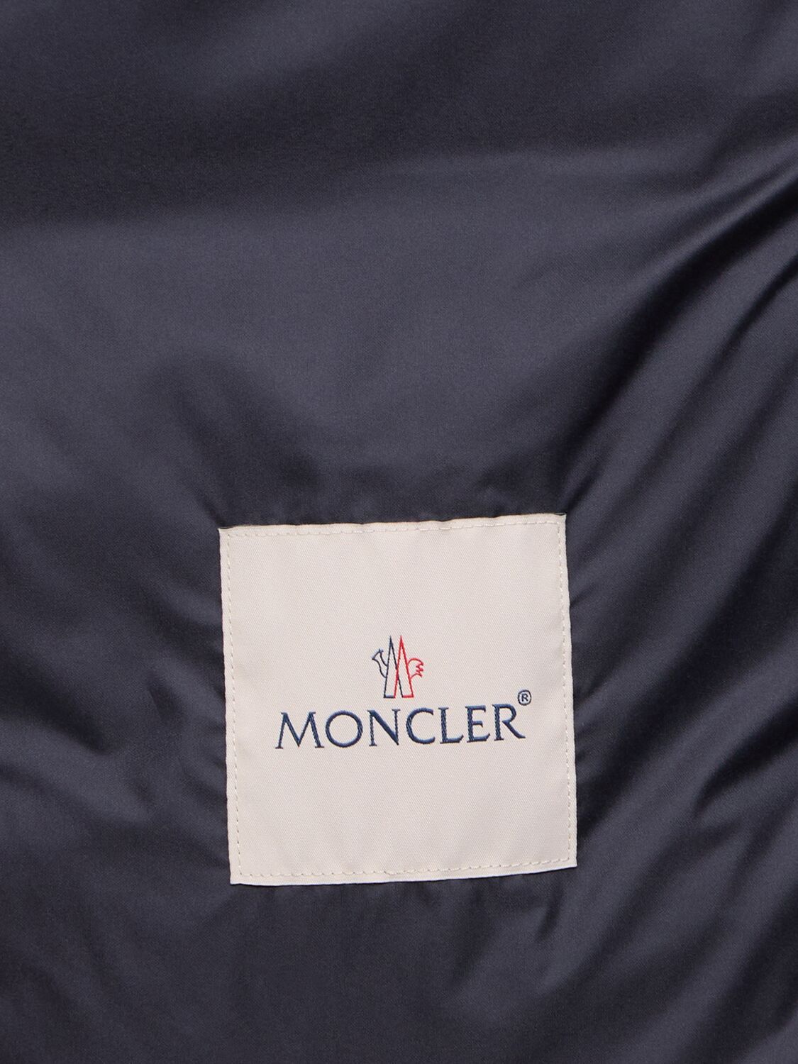 Moncler Gerbe Tech Down Jacket In Navy