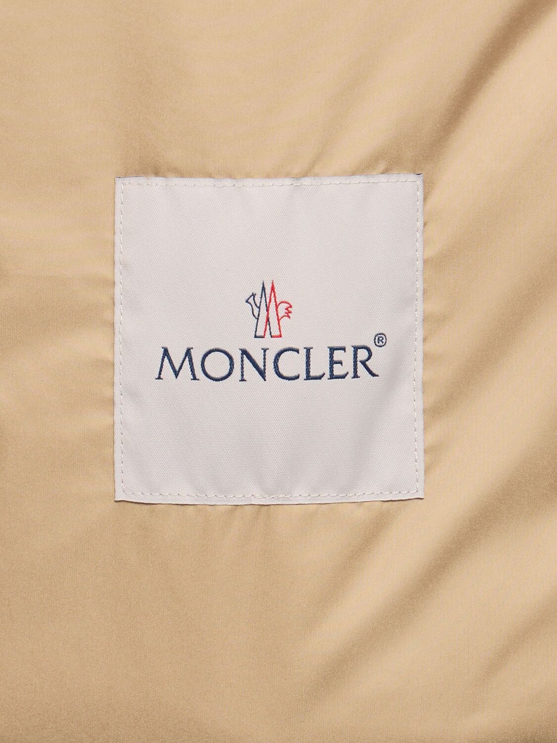 Moncler Gerbe Tech Down Jacket In Beige