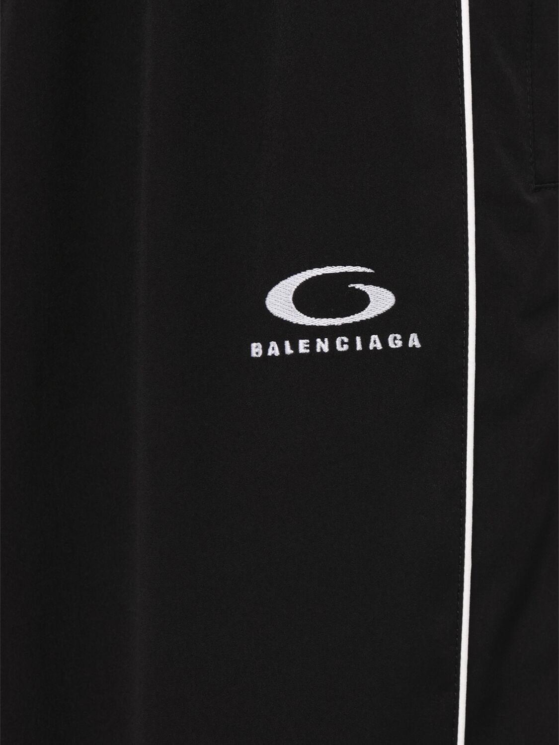 Shop Balenciaga Tech Tracksuit Pants In Black