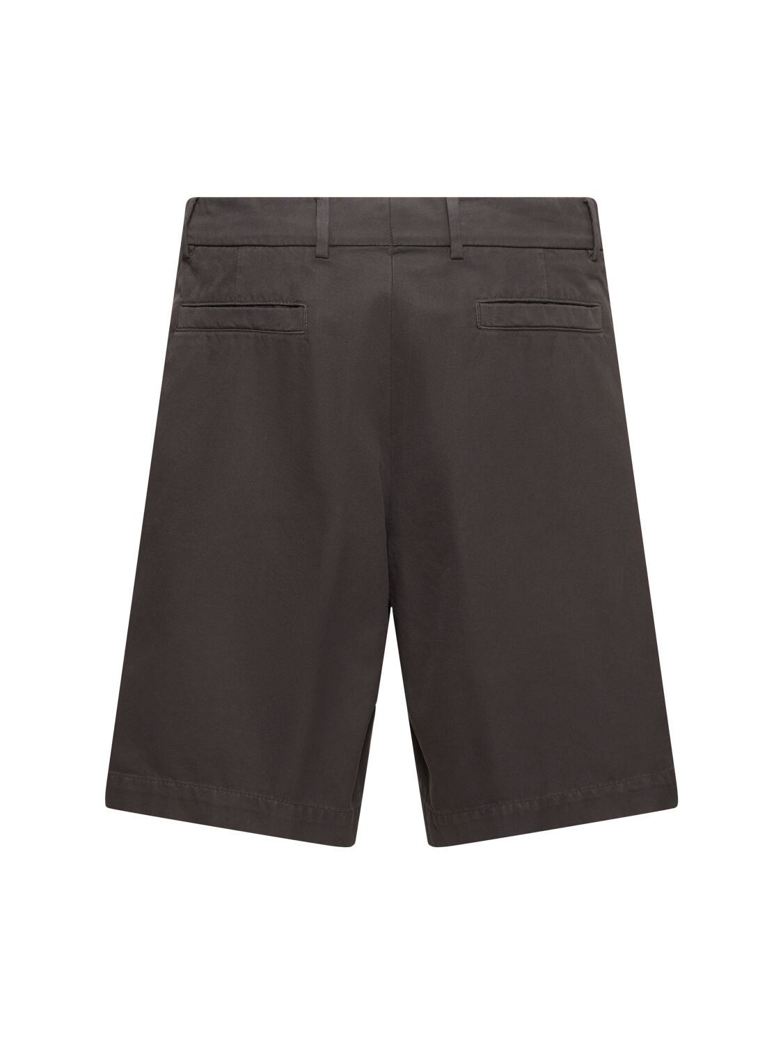 Brunello Cucinelli Cotton Twill Bermuda Shorts In Caffe