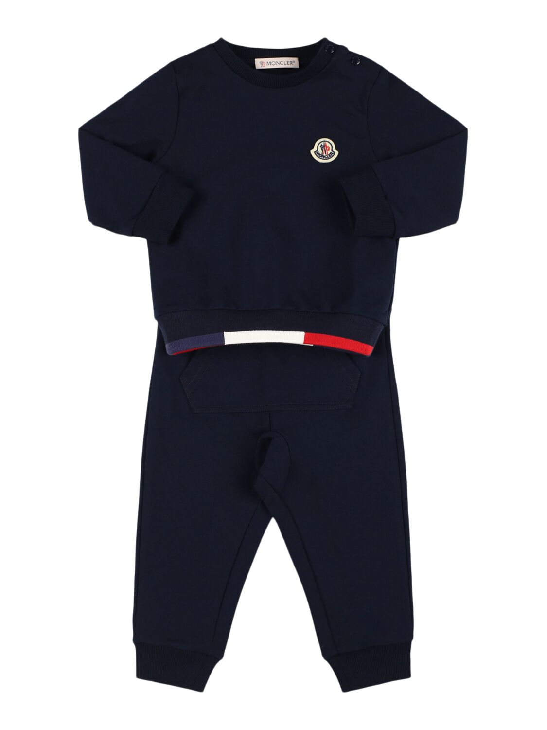 MONCLER Tricolor Cotton Sweatpants & Hoodie