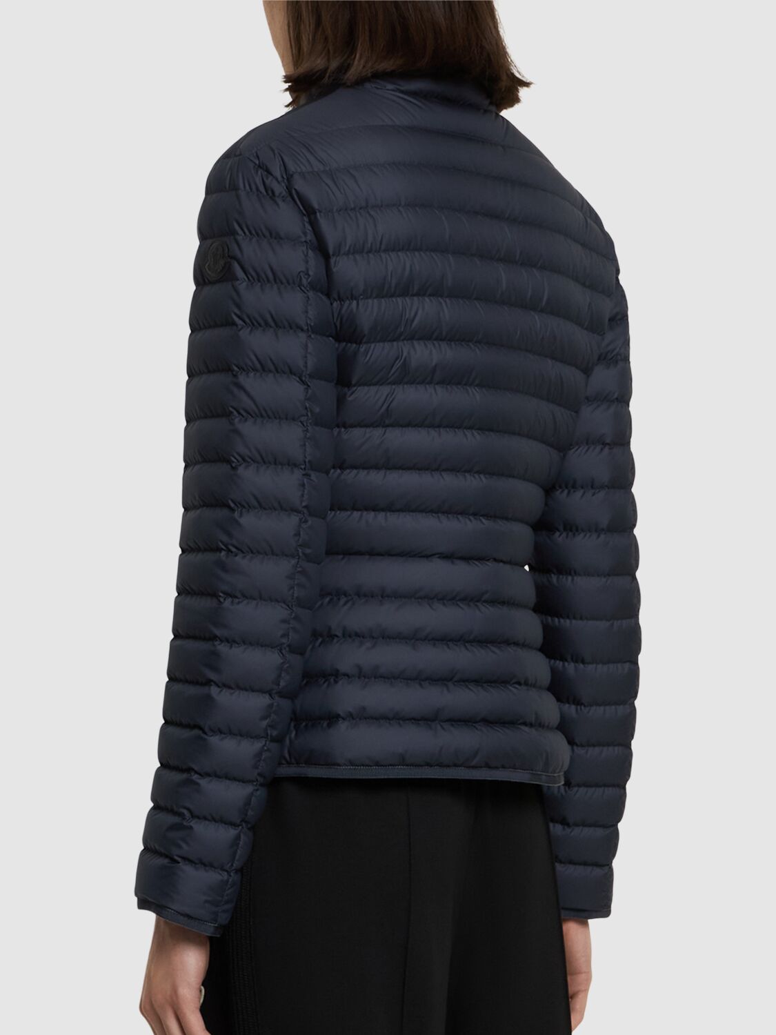 Moncler Varax Tech Down Jacket In Navy