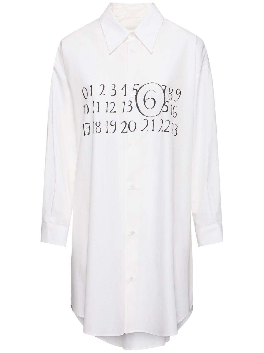 Logo Cotton Poplin Mini Dress