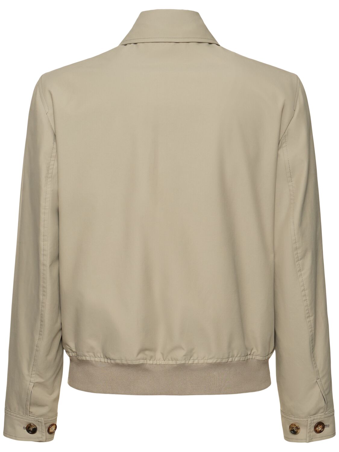 Brunello Cucinelli Cotton-blend Bomber Jacket In Kaky