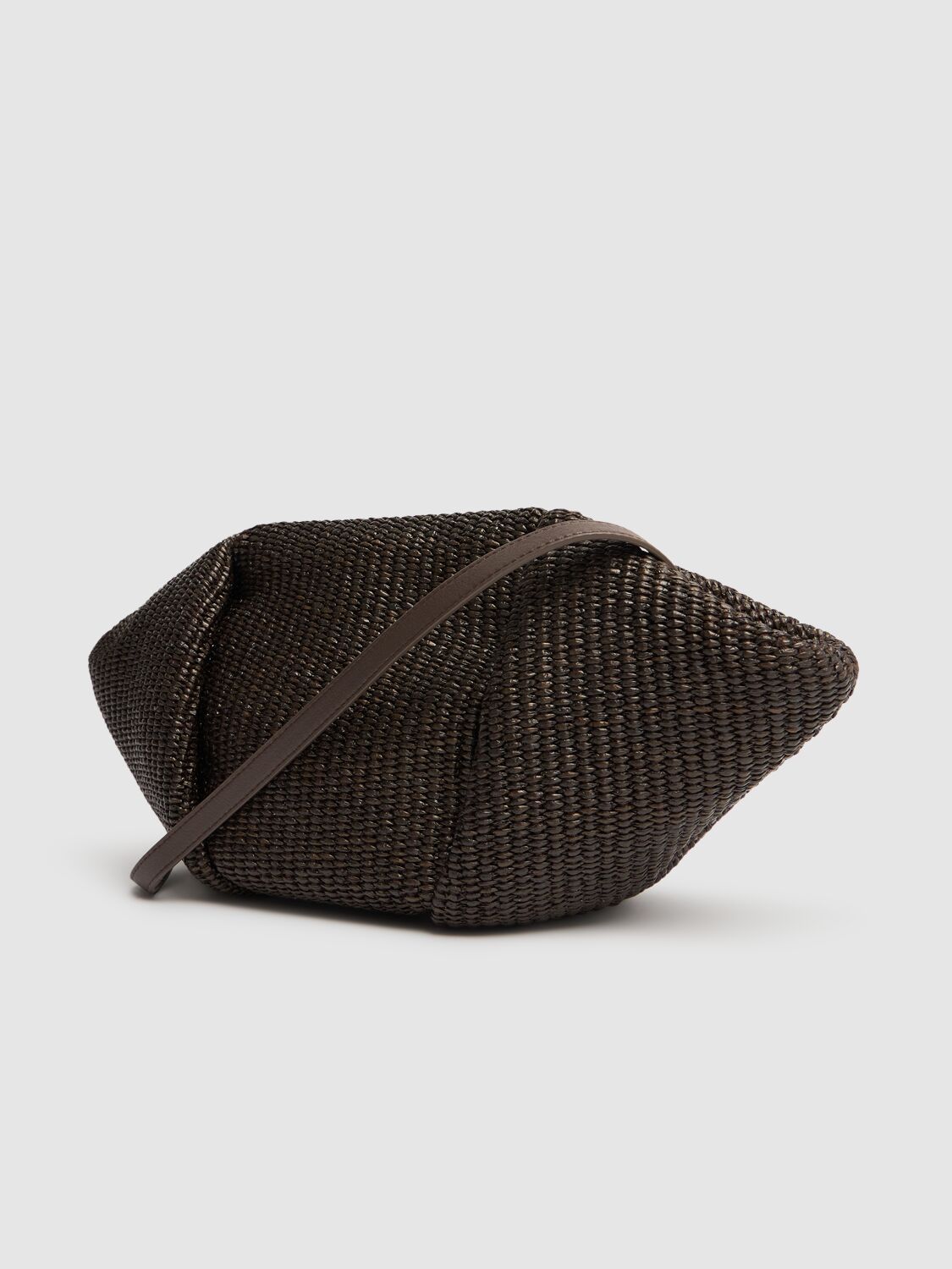 BRUNELLO CUCINELLI SMALL RAFFIA CLUTCH 