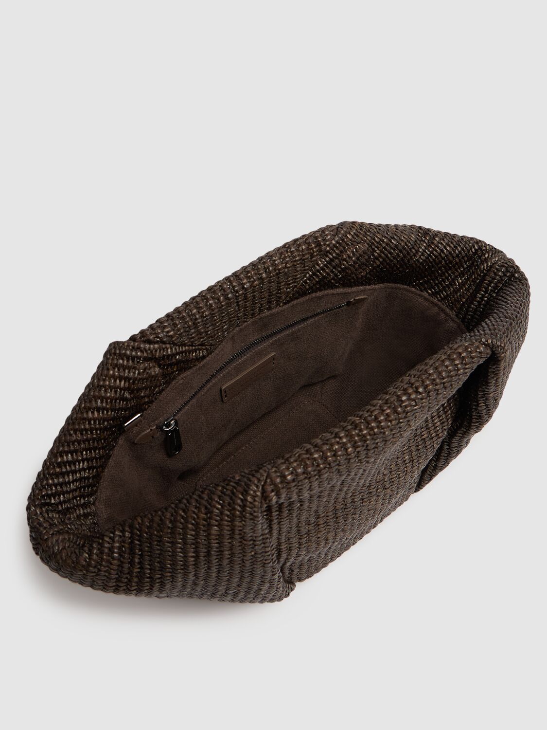 BRUNELLO CUCINELLI SMALL RAFFIA CLUTCH 