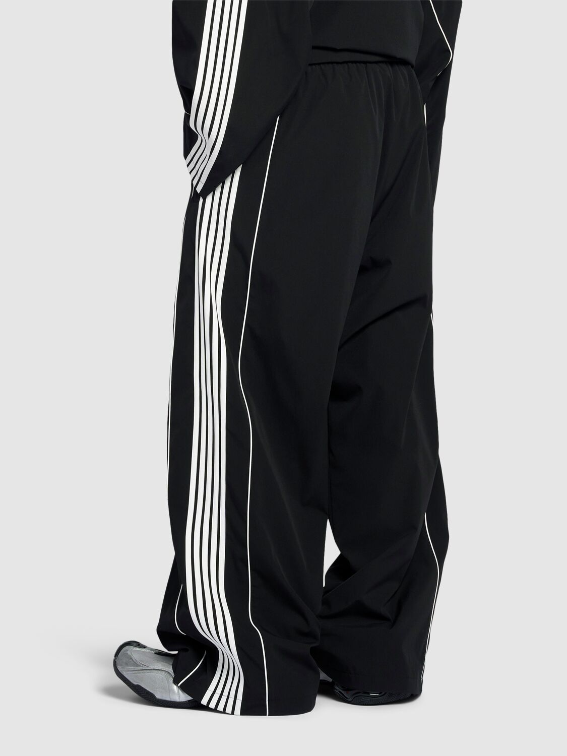 Shop Balenciaga Tech Tracksuit Pants In Black