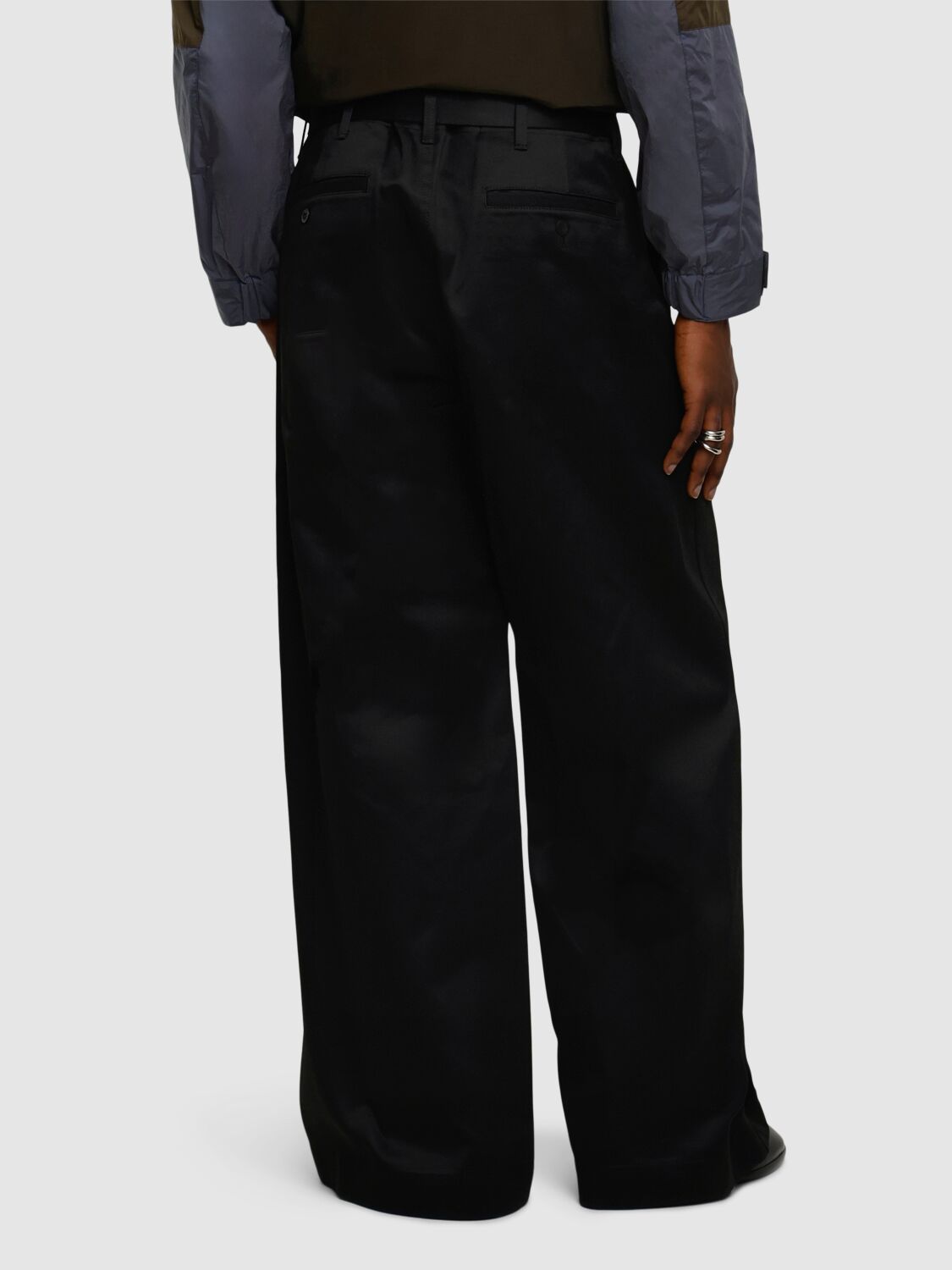 SACAI | Belted Cotton Chino Pants | Men | Lane Crawford