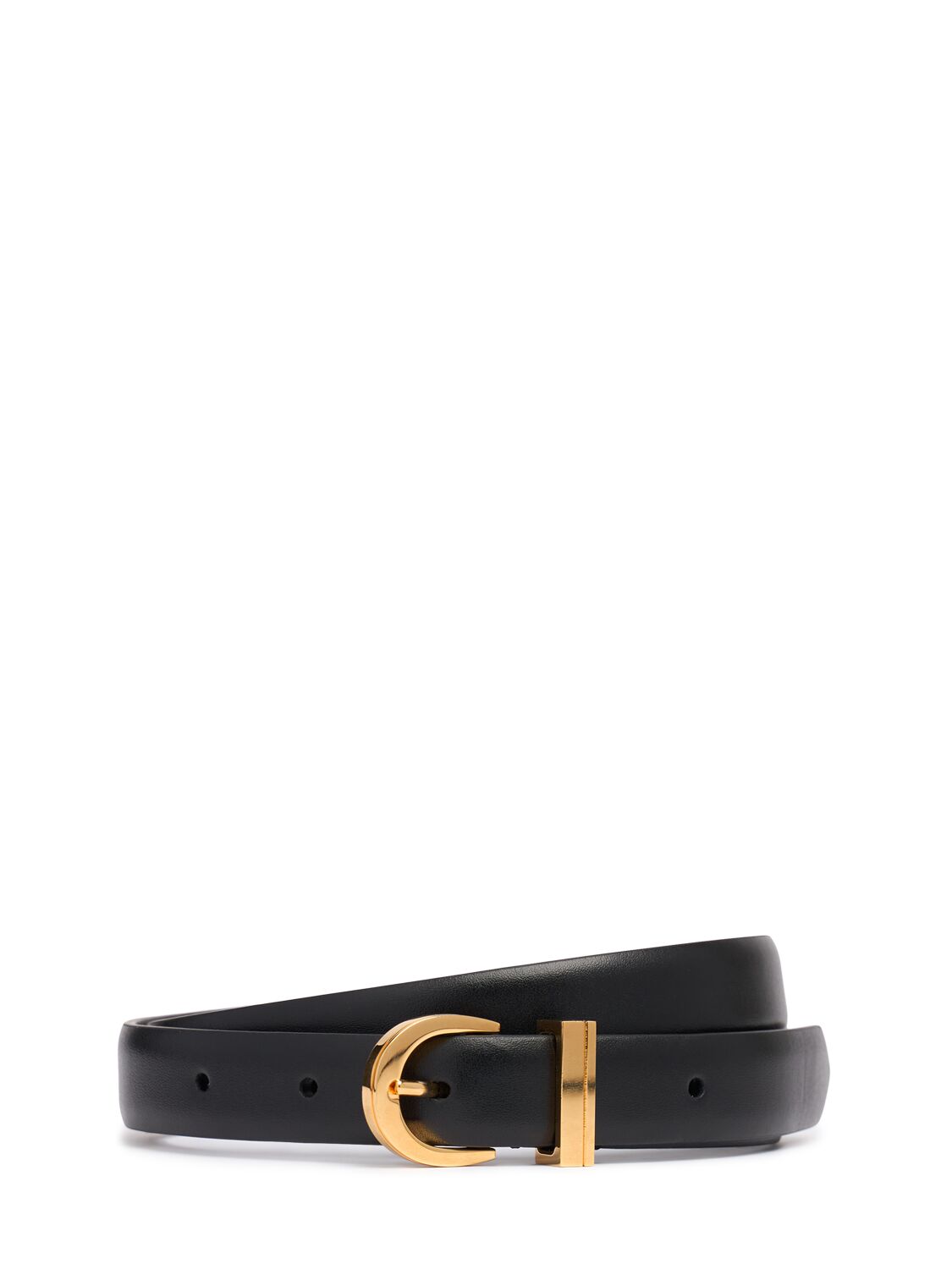 Khaite 20mm Luna Smooth Leather Belt