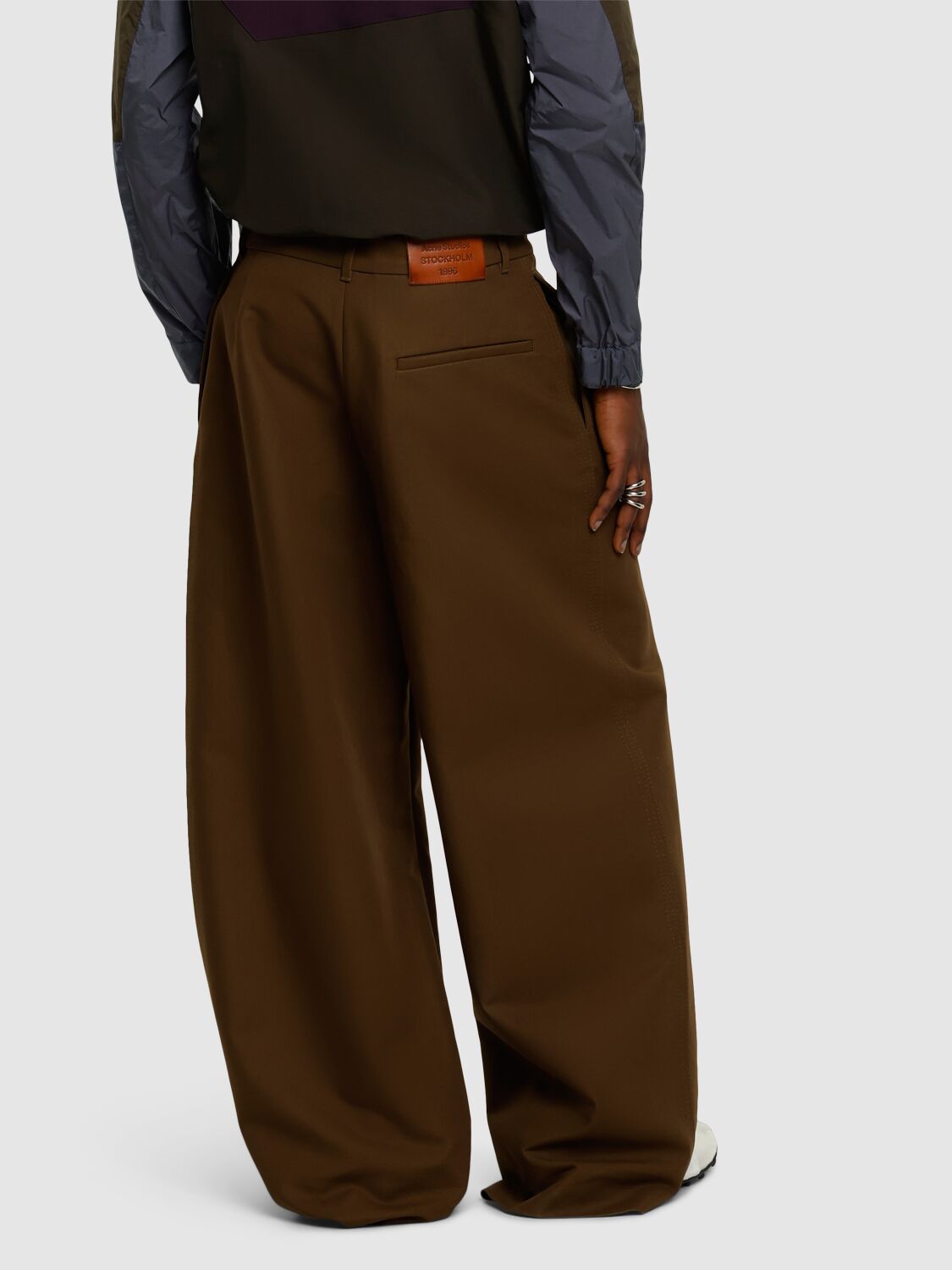 ACNE STUDIOS PLASS DOUBLE COTTON TWILL PANTS 