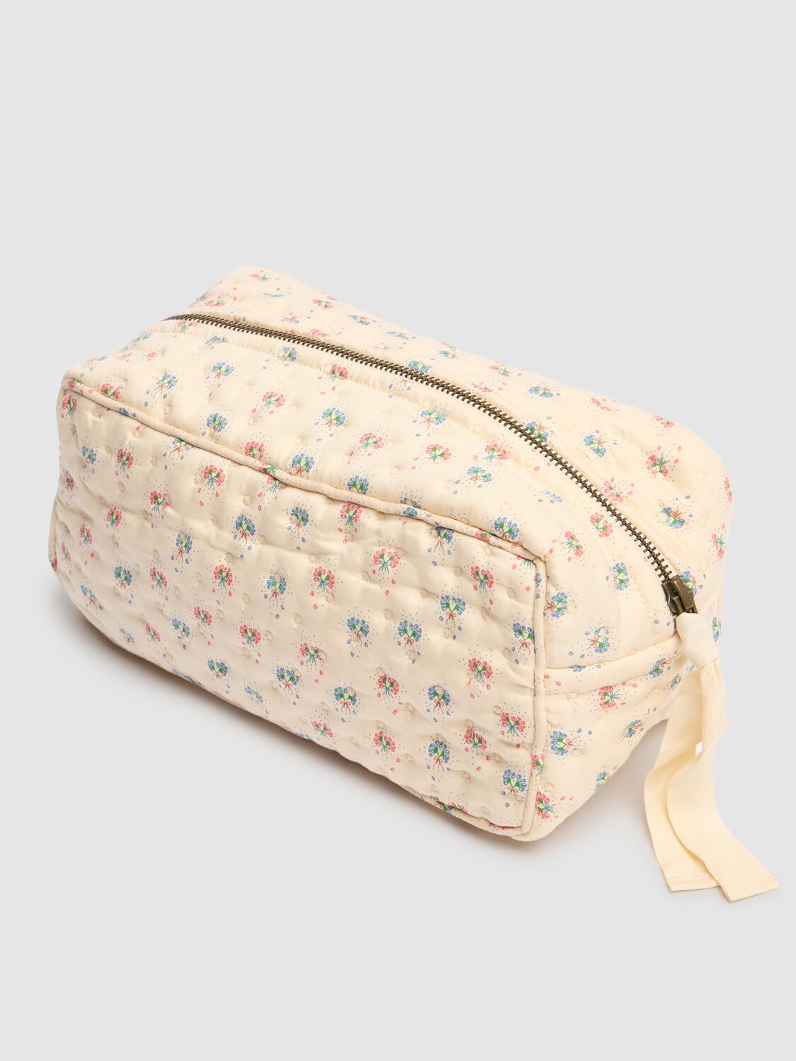Shop Konges Sløjd Quilted Cotton Toiletry Bag In White