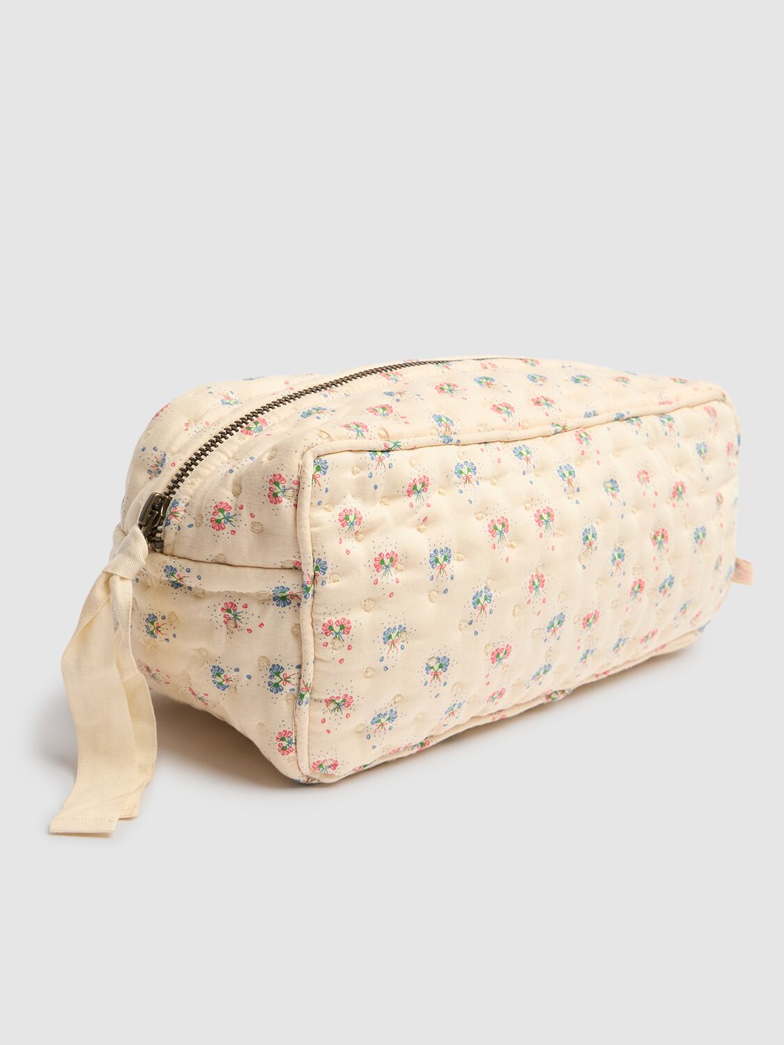 Shop Konges Sløjd Quilted Cotton Toiletry Bag In White