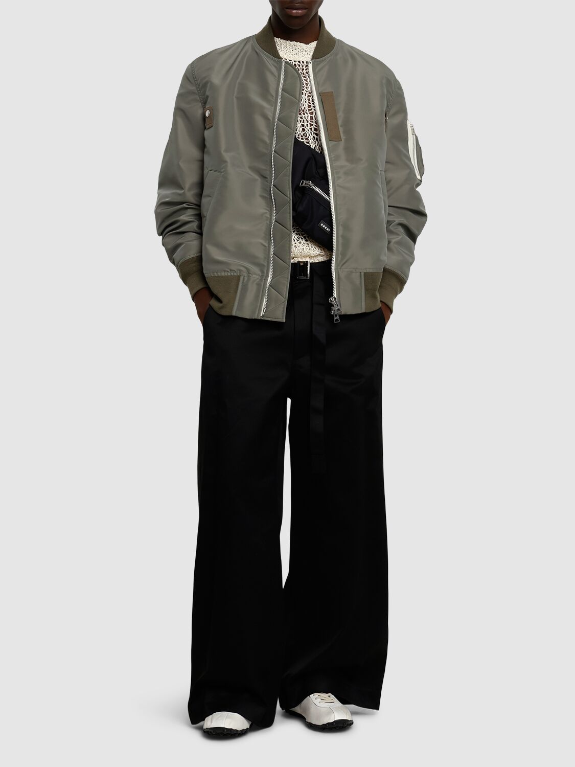 SACAI NYLON TWILL JACKET 