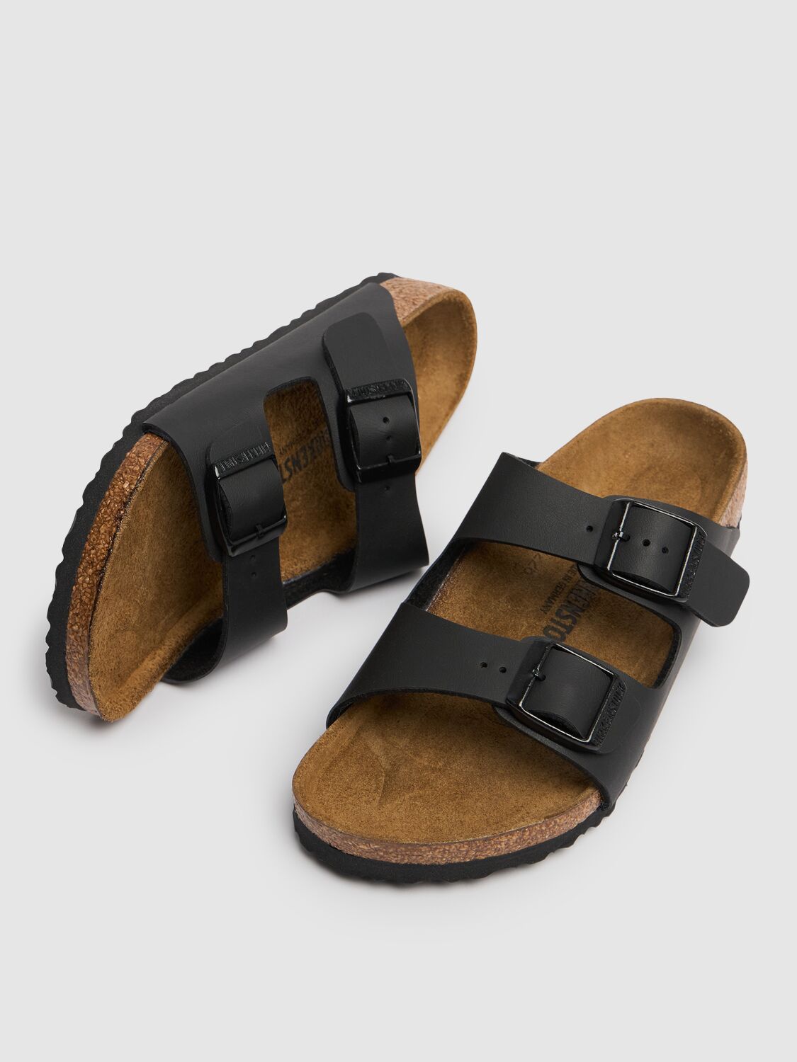 Birkenstock Arizona Birko Flor Sandals In Black