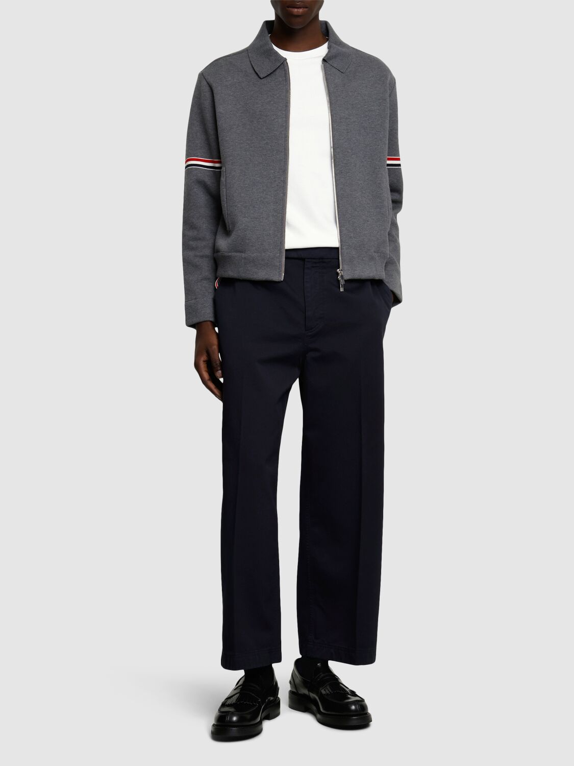 THOM BROWNE UTILITY GARMENT DYED CHINO PANTS 
