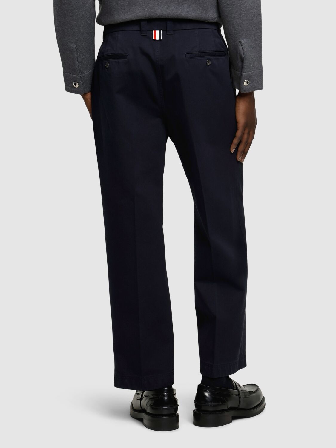 THOM BROWNE UTILITY GARMENT DYED CHINO PANTS 