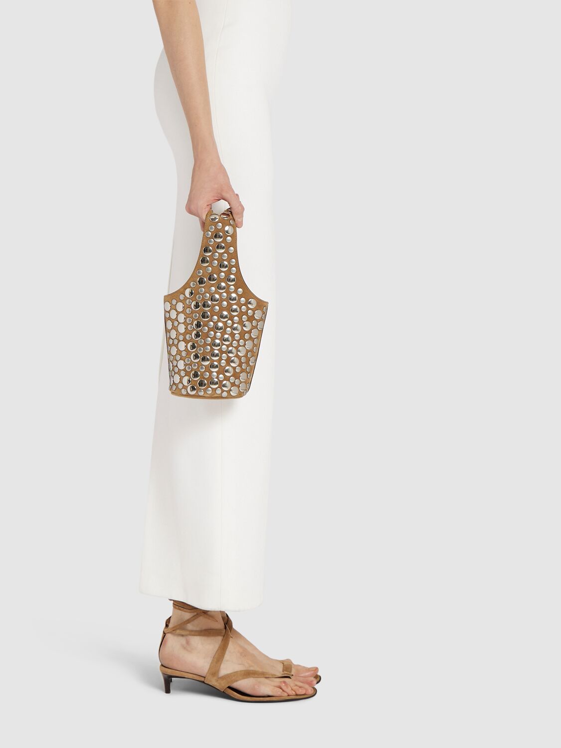 Khaite Small Livia Suede Top Handle Bag