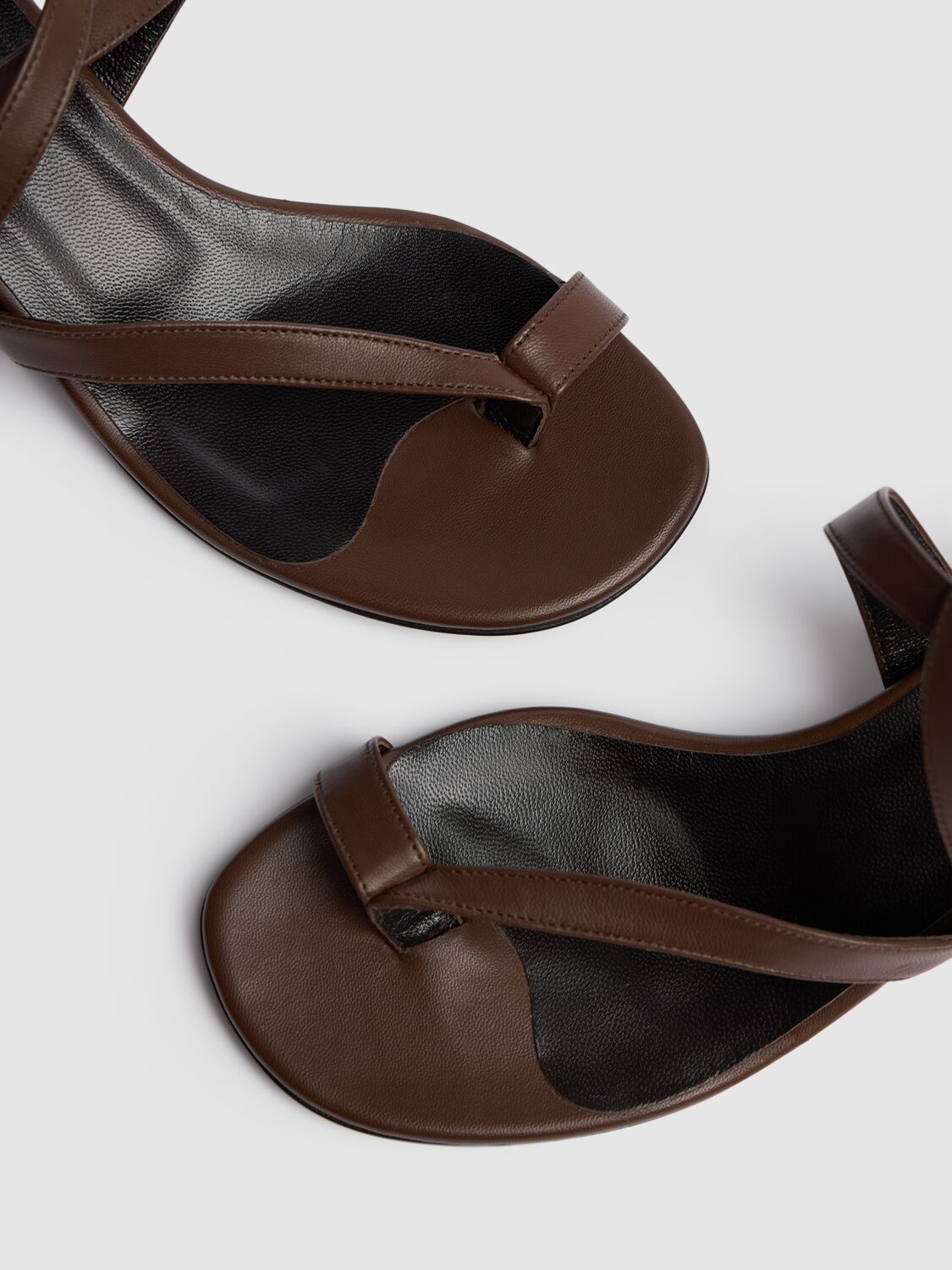 Khaite 35mm Aimee Leather Thong Sandals