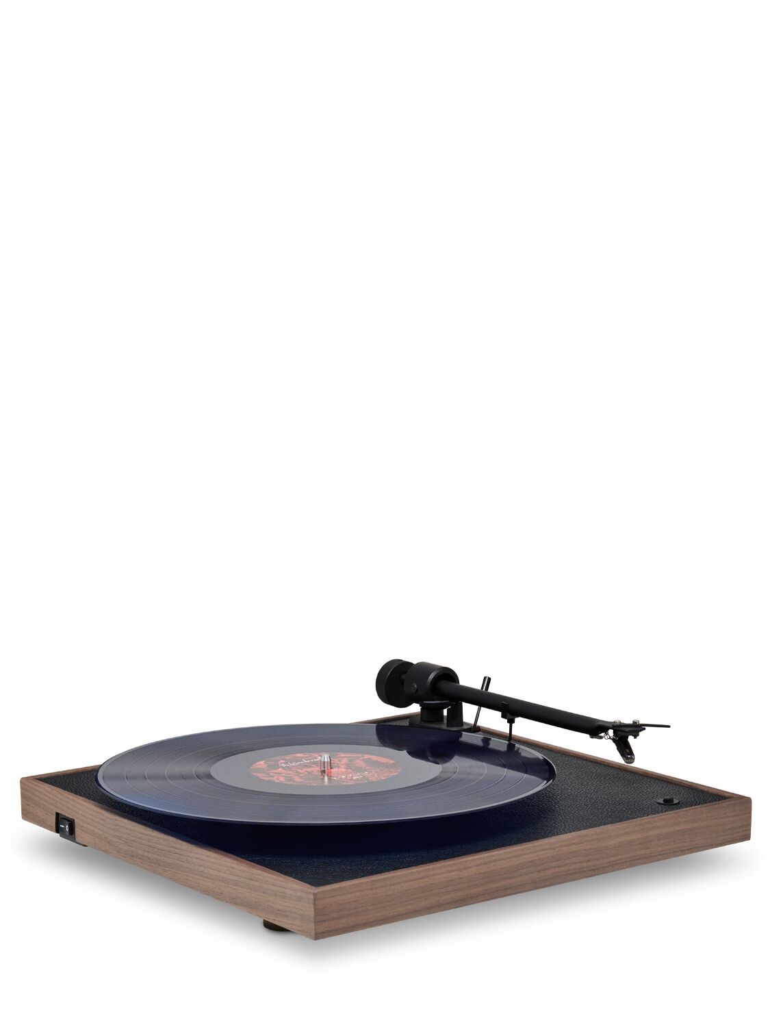 Shop La Boite Concept Square Cc Walnut Turntable In Black