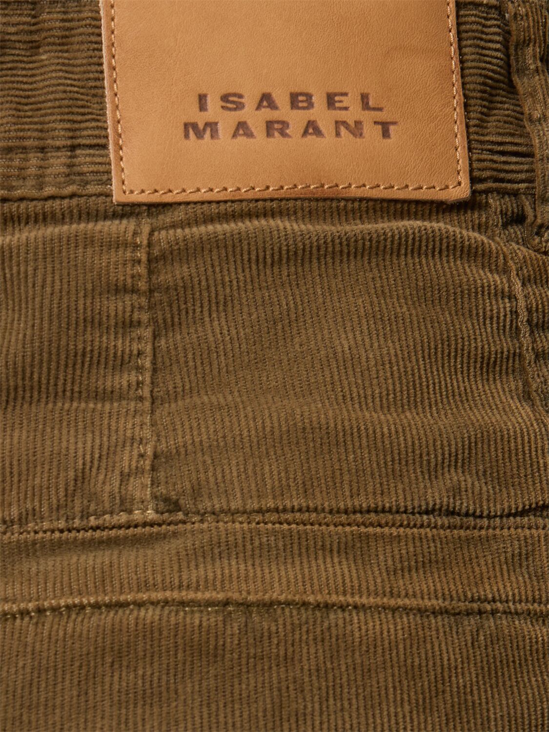ISABEL MARANT EMMY VELVET STRAIGHT PANTS 