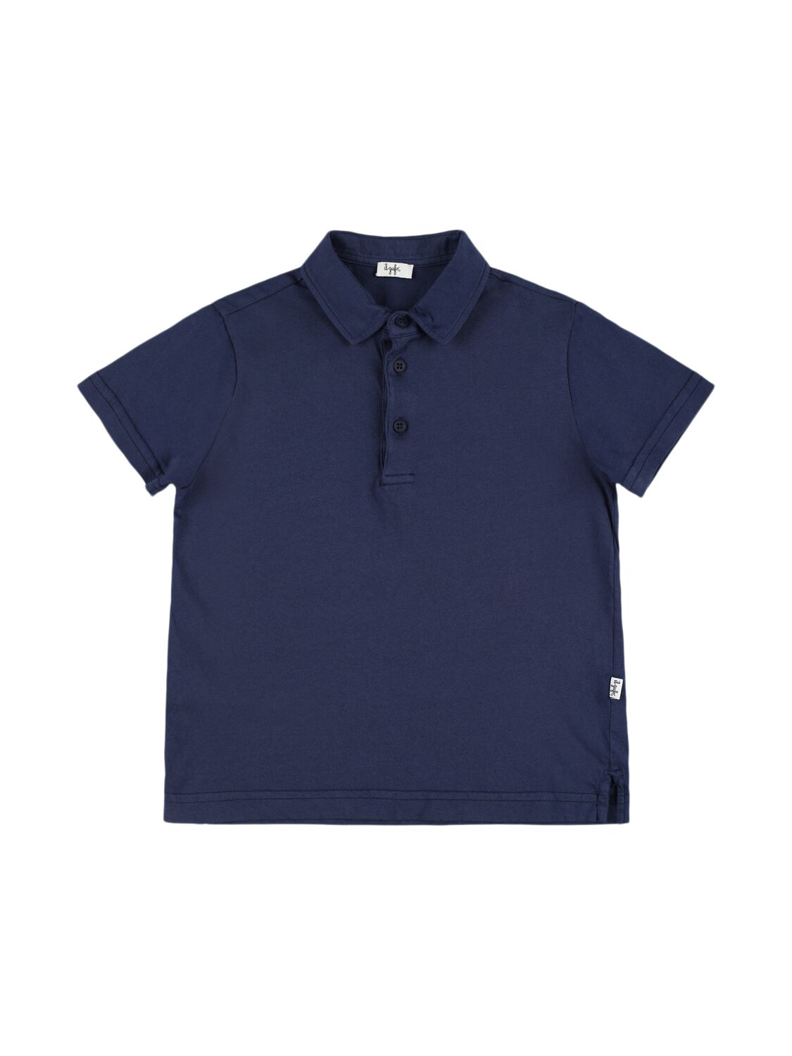 Il Gufo Cotton Jersey Polo Shirt In Blue