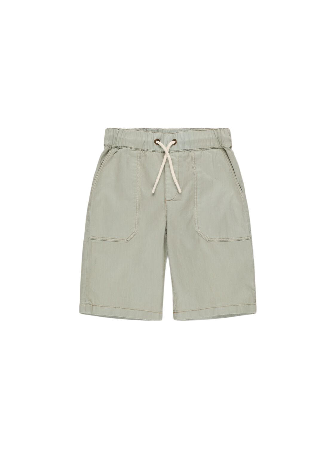 Bonpoint Stretch Cotton Shorts In Light Blue