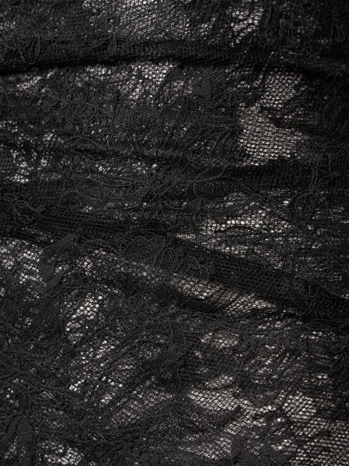 Vivienne Westwood Minerva Lace Gown In Black