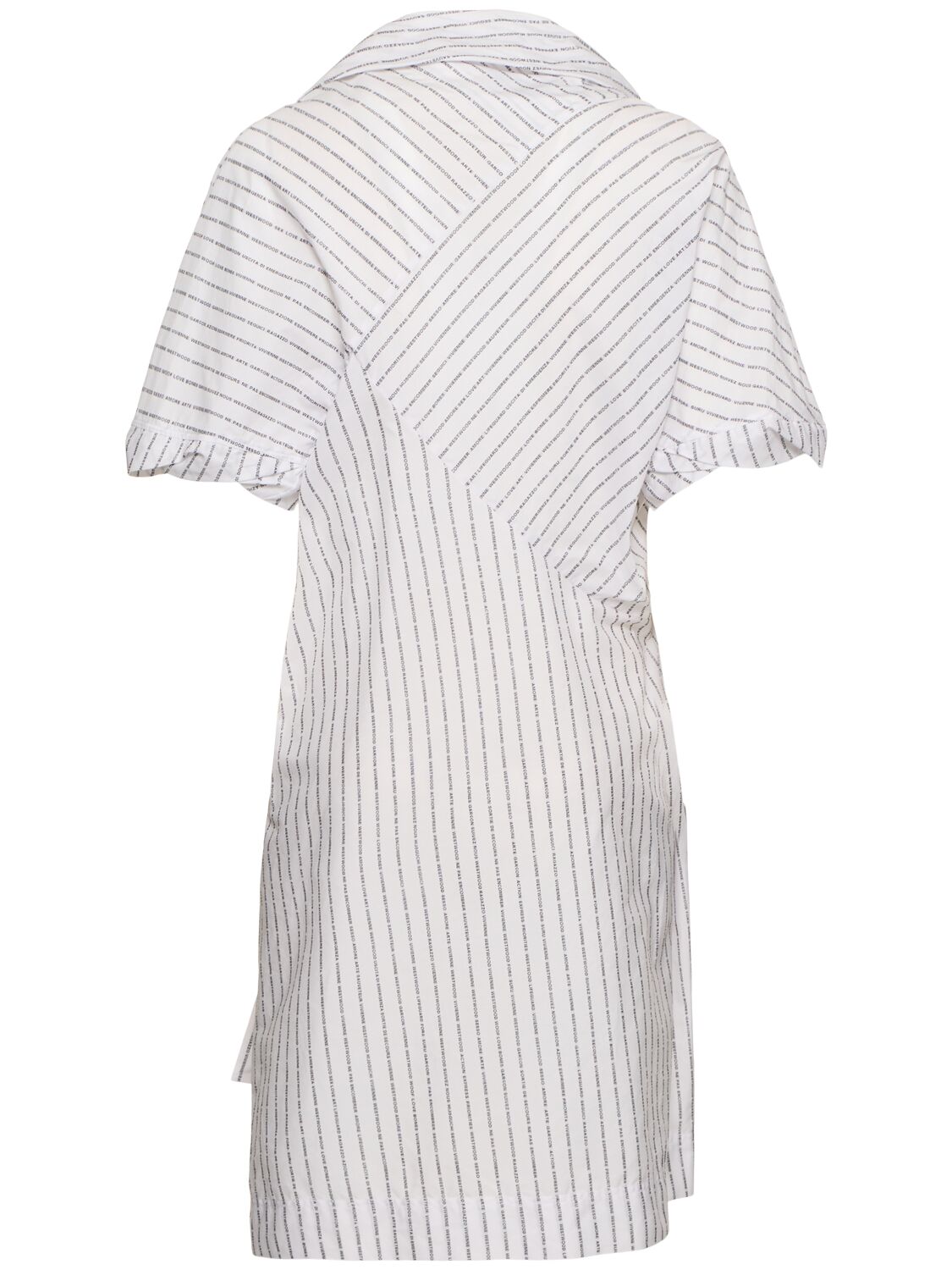Shop Vivienne Westwood Natalia Asymmetric Poplin Shirt Dress In White