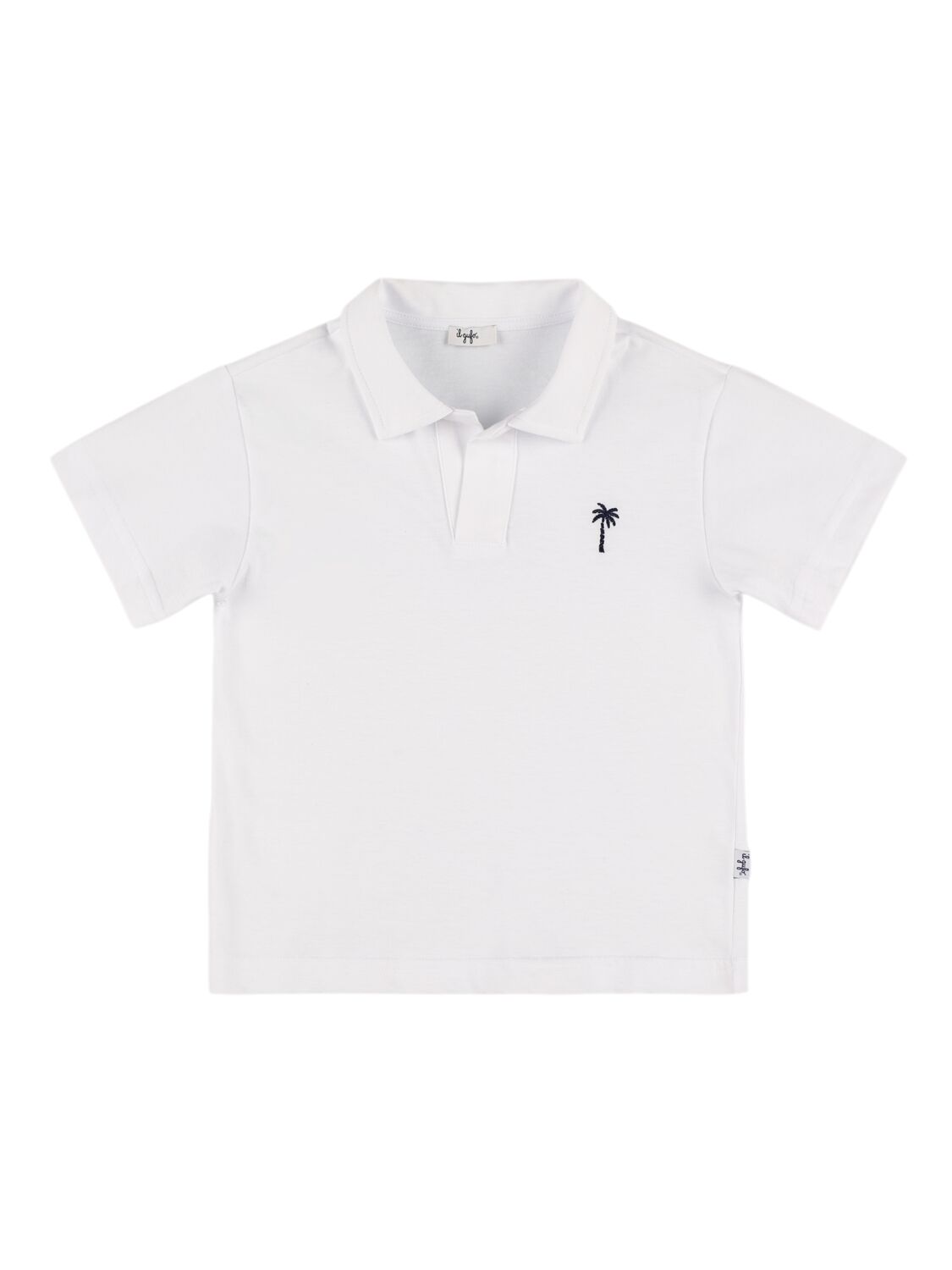 Il Gufo Cotton Jersey Polo Shirt In White