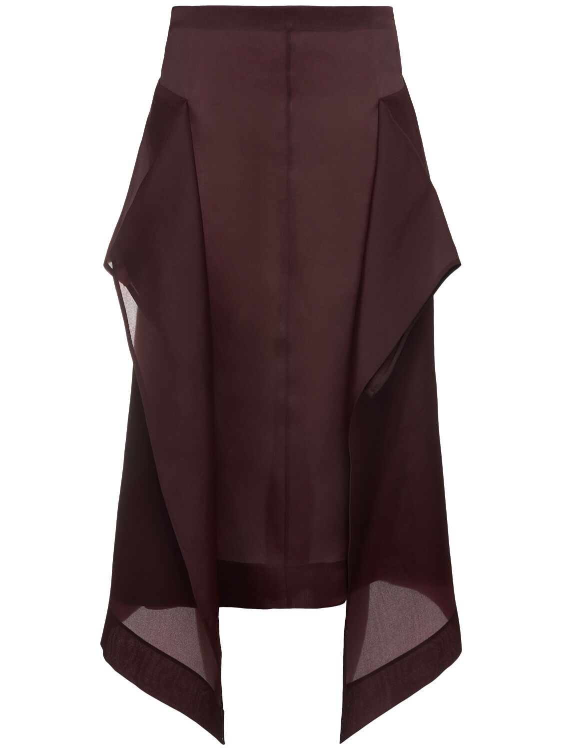 Khaite Nina Layered Panel Midi Skirt