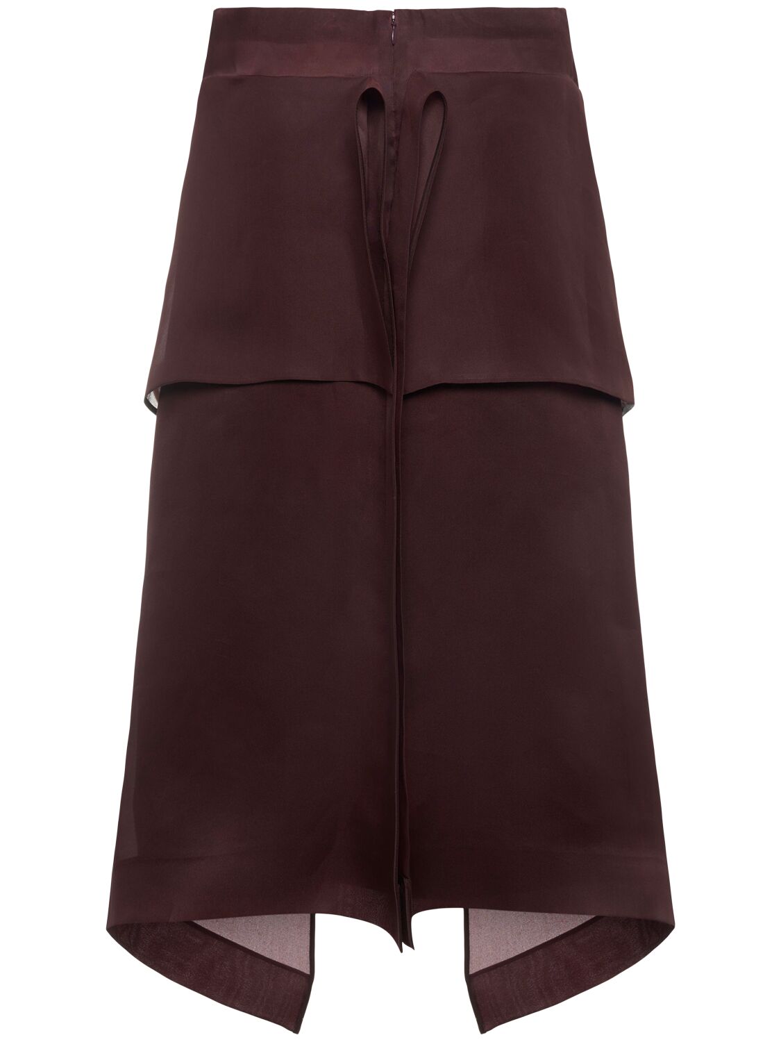 Khaite Nina Layered Panel Midi Skirt